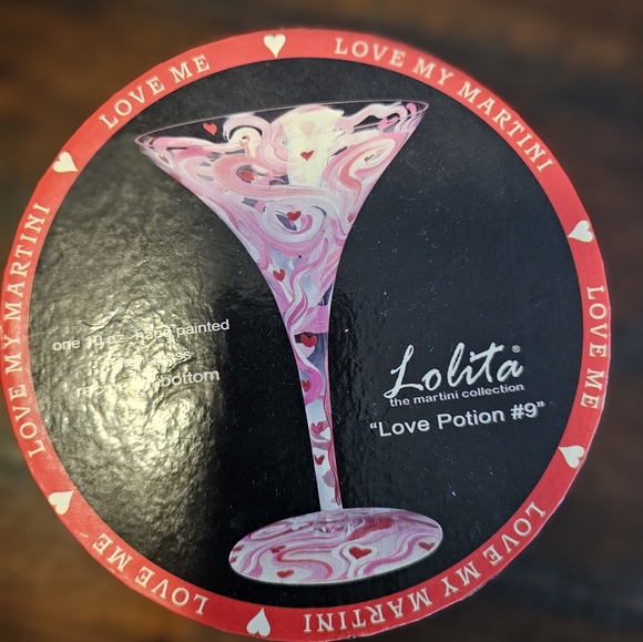 RETIRED Lolita Love Potion #9 Martini Glass - Picture 3 of 4